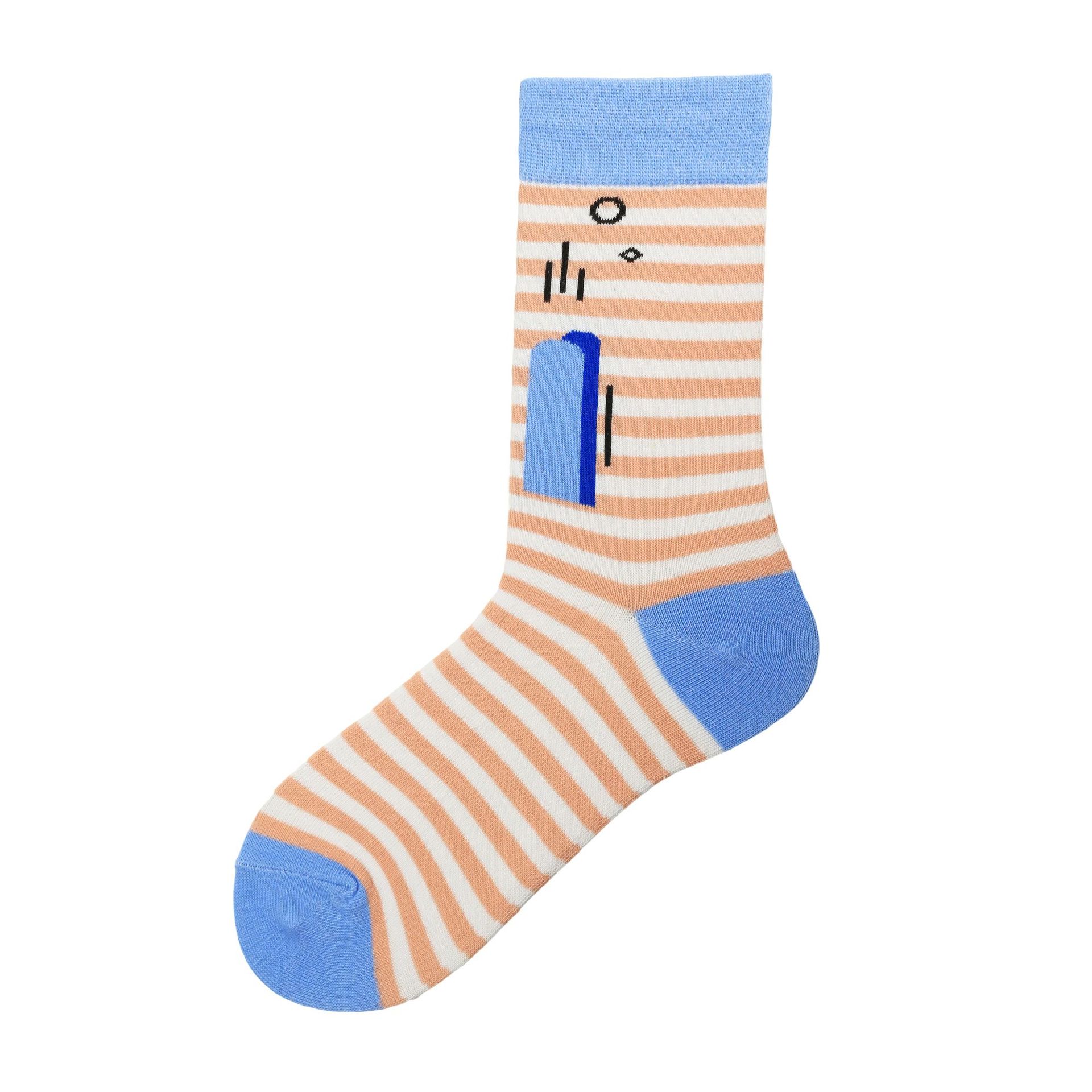 Fall Border Stripe Fashion Socks Expression Shows Wild Breathable Socks Socks Socks Tide